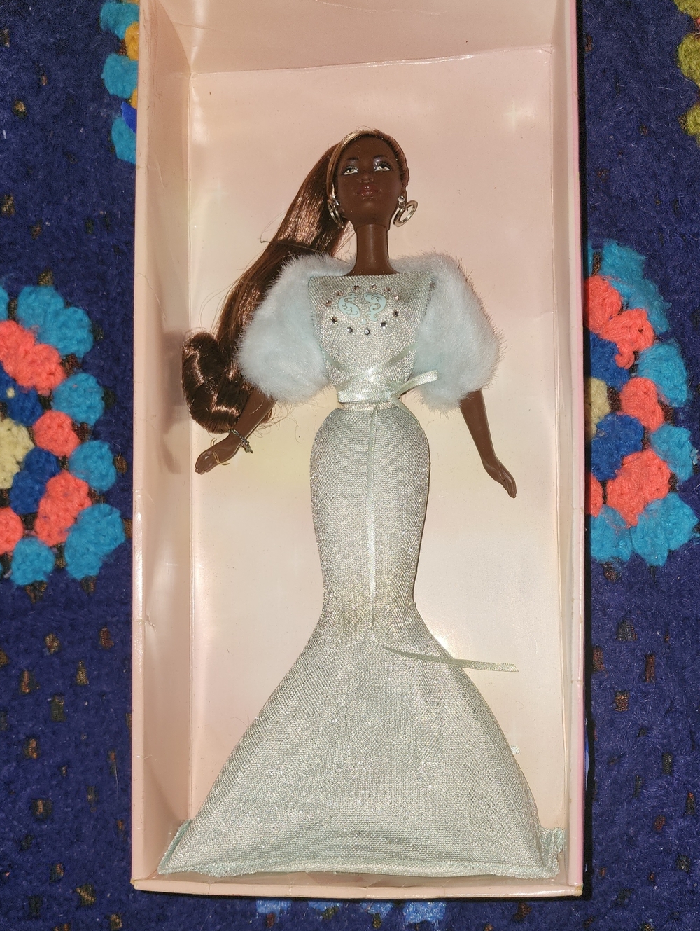 Listing Title:2004 Mattel Zodiac Barbie – Pisces (African American / AA) Pink L